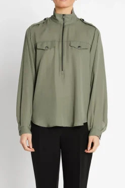 Hot Bruuns Bazaar CamillaBBZigrid blouse - Deep Olive
