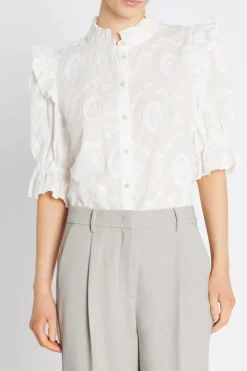 Discount Bruuns Bazaar CanterburyBBCaro shirt - White