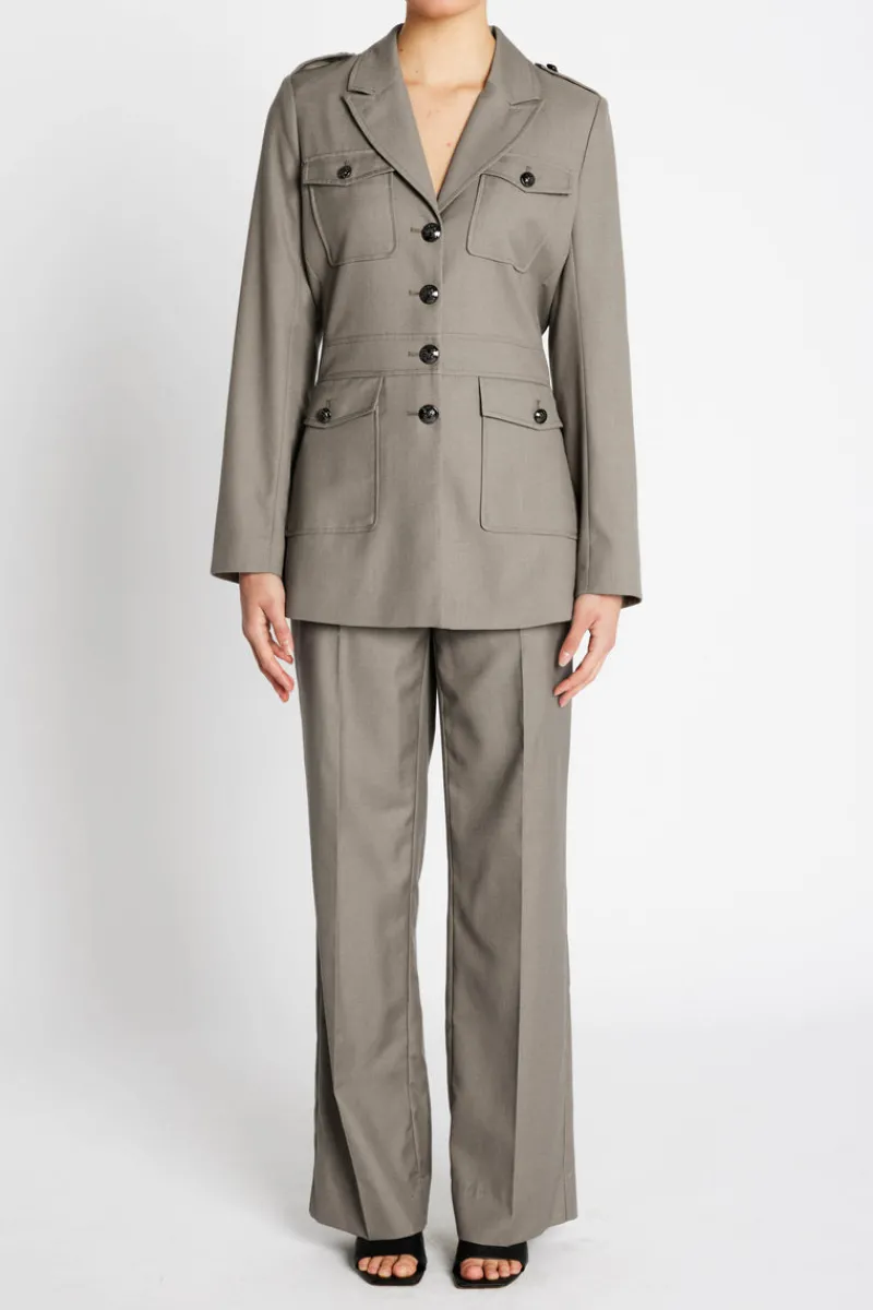 Outlet Bruuns Bazaar CarotaBBElizi pants - Concrete