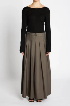 New Bruuns Bazaar CarotaBBTuva skirt - Dark Concrete