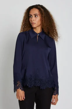 Discount Bruuns Bazaar CedarsBBelaina blouse - Marine