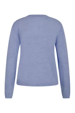 Sale Bruuns Bazaar CharleneBBRRonde halsbreisel - Vista blauw