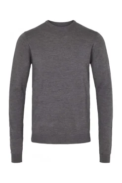 New Bruuns Bazaar CharlesBB Crew Neck - Donkergrijs mel