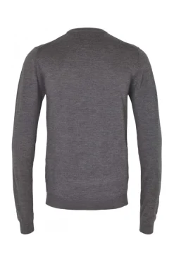 New Bruuns Bazaar CharlesBB Crew Neck - Donkergrijs mel