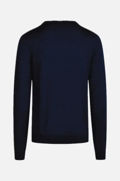 New Bruuns Bazaar CharlesBB ronde hals - marineblauw