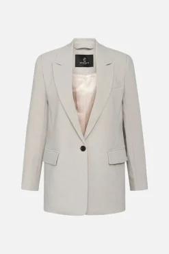 Hot Bruuns Bazaar CindySus Frida blazer - Lichtgrijs gemêleerd