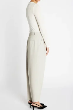 Hot Bruuns Bazaar CindySusBBDagny pants - Silver Cloud melange