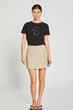 Clearance Bruuns Bazaar CindySusBBElica rok/short - Beige Melange