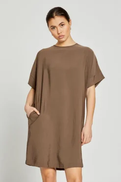 Best Bruuns Bazaar CressBBGigi jurk - Shitake