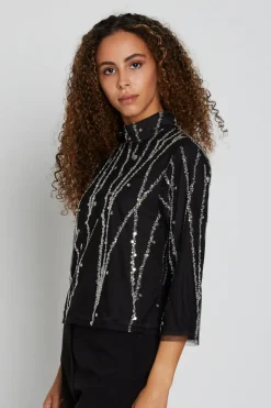 Best Bruuns Bazaar DaffiBBIgnaras blouse - Black w silver