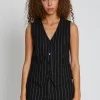 Best Bruuns Bazaar DecumariaBBBielle waistcoat - Black with lurex