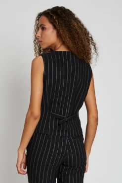 Best Bruuns Bazaar DecumariaBBBielle waistcoat - Black with lurex