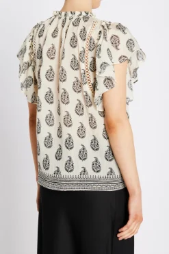 New Bruuns Bazaar DuscleBBSabina top - Cream / Black