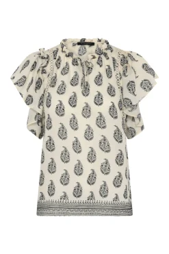 New Bruuns Bazaar DuscleBBSabina top - Cream / Black