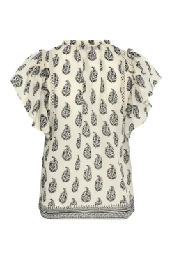 New Bruuns Bazaar DuscleBBSabina top - Cream / Black