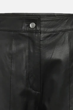Discount Bruuns Bazaar EyteliaBBKaranya leer BROEK - Zwart