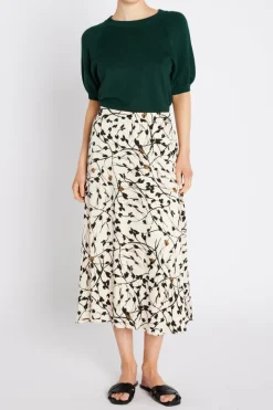 Fashion Bruuns Bazaar FloretBBAmattas skirt - White Cream AOP