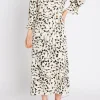 Clearance Bruuns Bazaar FloretBBClarene dress - White Cream AOP
