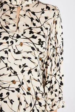Clearance Bruuns Bazaar FloretBBClarene dress - White Cream AOP