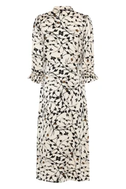 Clearance Bruuns Bazaar FloretBBClarene dress - White Cream AOP