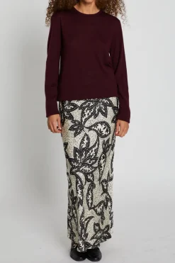 Discount Bruuns Bazaar FloretBBJoanelle skirt - Sand print