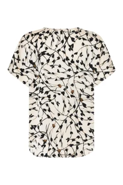 Outlet Bruuns Bazaar FloretBBPhina blouse - White Cream AOP