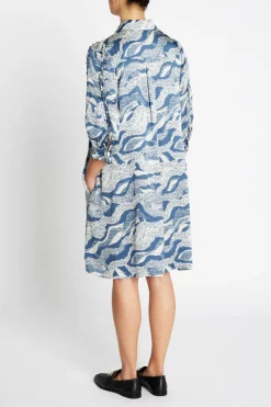 Outlet Bruuns Bazaar FloretBBTamia dress - Blue lace print