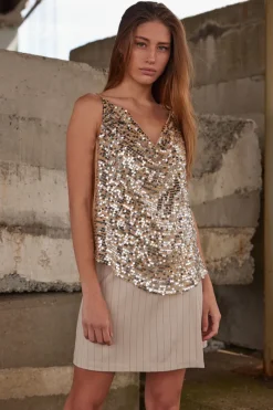 New Bruuns Bazaar FoliumBBMeria top - Silver