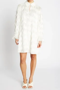 Discount Bruuns Bazaar FrillyBBArmade dress - Snow White