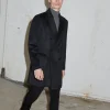 Outlet Bruuns Bazaar FuzzyBBDoubalina coat - Black melange