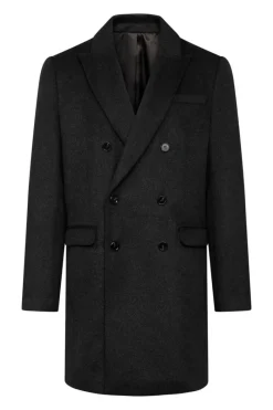 Outlet Bruuns Bazaar FuzzyBBDoubalina coat - Black melange