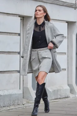 Outlet Bruuns Bazaar GalantusBBMabelle rok - Zwart/Wit