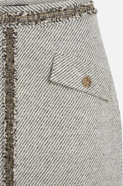 Outlet Bruuns Bazaar GalantusBBMabelle rok - Zwart/Wit