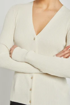 Clearance Bruuns Bazaar GallberryBBCarica gebreid vest - Wit Crème