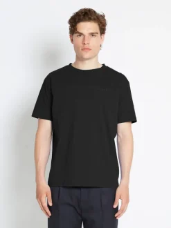 Online Bruuns Bazaar GusBBLogo T-shirt - Zwart