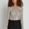 Outlet Bruuns Bazaar IlexBBRound neck - Silver Grey