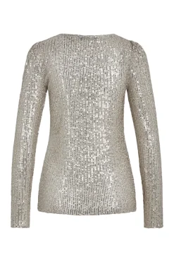 Outlet Bruuns Bazaar IlexBBRound neck - Silver Grey