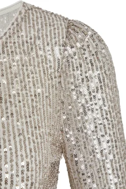 Outlet Bruuns Bazaar IlexBBRound neck - Silver Grey