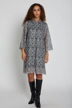 New Bruuns Bazaar Ixia Bignon jurk - Grijs