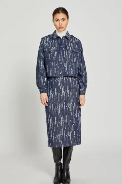 Clearance Bruuns Bazaar IxoraBBTanella rok - Donkerblauw
