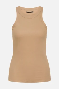 Fashion Bruuns Bazaar KatyBB Rib Tanktop - Geroosterd Grijs Kaki