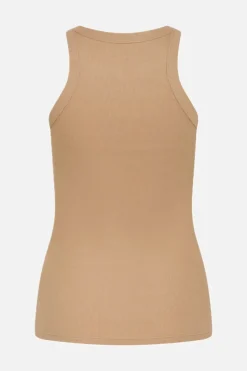 Fashion Bruuns Bazaar KatyBB Rib Tanktop - Geroosterd Grijs Kaki