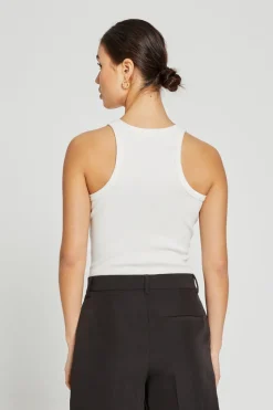 Outlet Bruuns Bazaar KatyBB Rib Tanktop - Wit