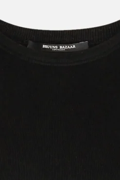 Best Bruuns Bazaar KatyBB Rib Tanktop - Zwart