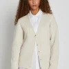 Discount Bruuns Bazaar LobataBBCarine knit cardigan - Snow White / Sand