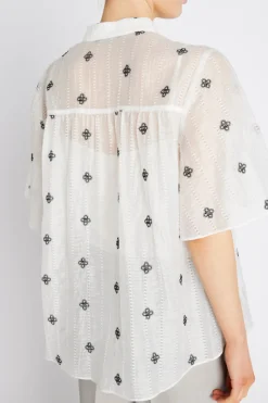 Clearance Bruuns Bazaar MarshBBMatela blouse - Snow White