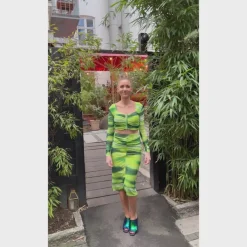 Sale Bruuns Bazaar MelaBZDini rok - Limoen AOP
