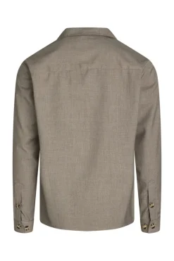 Clearance Bruuns Bazaar MicksBBStone shacket - .Zand