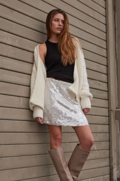 Fashion Bruuns Bazaar MossroseBBJoan skirt - White w Silver