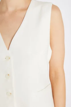 Hot Bruuns Bazaar OxalisBBBielle Waistcoat - Snow White